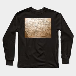 Egyptian Hieroglyphs Long Sleeve T-Shirt